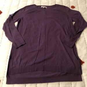 Purple Loft Tunic Sweater, M